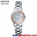 已完售,CITIZEN EW1450-55D(公司貨,保固2年):::Wicca Eco-Drive光動能,施華洛世奇水晶,白碟貝