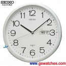 已完售,SEIKO QXL002S(公司貨,保固1年):::SEIKO 標準型掛鐘(星期日期顯示),直徑36.1cm,刷卡不加價