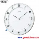 已完售,SEIKO QKX407W(日本國內款)(公司貨,保固1年):::SEIKO 電波掛鐘,直徑32.0cm,KX407W,刷卡不加價,QKX-407W