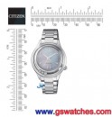 CITIZEN EM0510-88D(公司貨,保固2年):::CITIZEN L光動能系列,藍寶石鏡面,4顆天然鑽,白蝶貝面板,免運費,刷卡或3期零利率,EM051088D