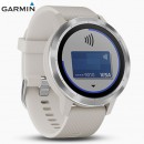 【金響鐘錶】預購,GARMIN vivolife-tundra象牙白(公司貨,保固1年):::悠遊智慧腕錶,支付,健康,運動