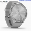 【金響鐘錶】預購,GARMIN vivomove-3-grey-silver柏林迷霧銀(公司貨,保固1年):::指針智慧腕錶,多種運動模式,全天候健康監測,vivomove3