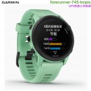 已完售,GARMIN forerunner-745-tropic薄荷綠(公司貨,保固1年):::GPS智慧心率跑錶,Forerunner 745,Forerunner-745