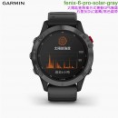 已完售,GARMIN fenix-6-pro-solar-gray(公司貨,保固1年):::太陽能進階複合式運動GPS腕錶,fenix 6 Pro Solar