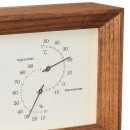 【金響鐘錶】現貨,Lemnos LC13-14 BW,Frame-BW(公司貨):::日本製,高級指針型座掛兩用鐘,桌鐘,掛鐘,溫度計,濕度計,極簡風,木質外殼,Frame BW