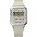【金響鐘錶】現貨,CASIO A100WEF-8ADF(公司貨,保固1年):::經典電子錶,復古造型設計,1/100碼錶,鬧鈴,A-100WEF