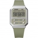 【金響鐘錶】現貨,CASIO A100WEF-3ADF(公司貨,保固1年):::經典電子錶,復古造型設計,1/100碼錶,鬧鈴,A-100WEF