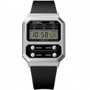 【金響鐘錶】現貨,CASIO A100WEF-1ADF(公司貨,保固1年):::經典電子錶,復古造型設計,1/100碼錶,鬧鈴,A-100WEF