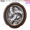 {金響鐘錶}現貨,SEIKO QXM609N(公司貨,保固1年):::SEIKO 36組Hi-Fi音樂,木質外殼,音樂掛鐘,掛鐘,QXM-609N